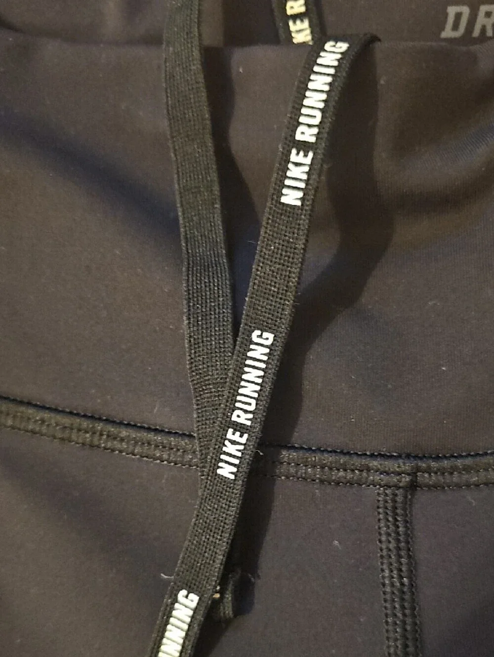 Nike Epic Lux Leggings Dri-Fit Black Running with Mesh Cut Out Design